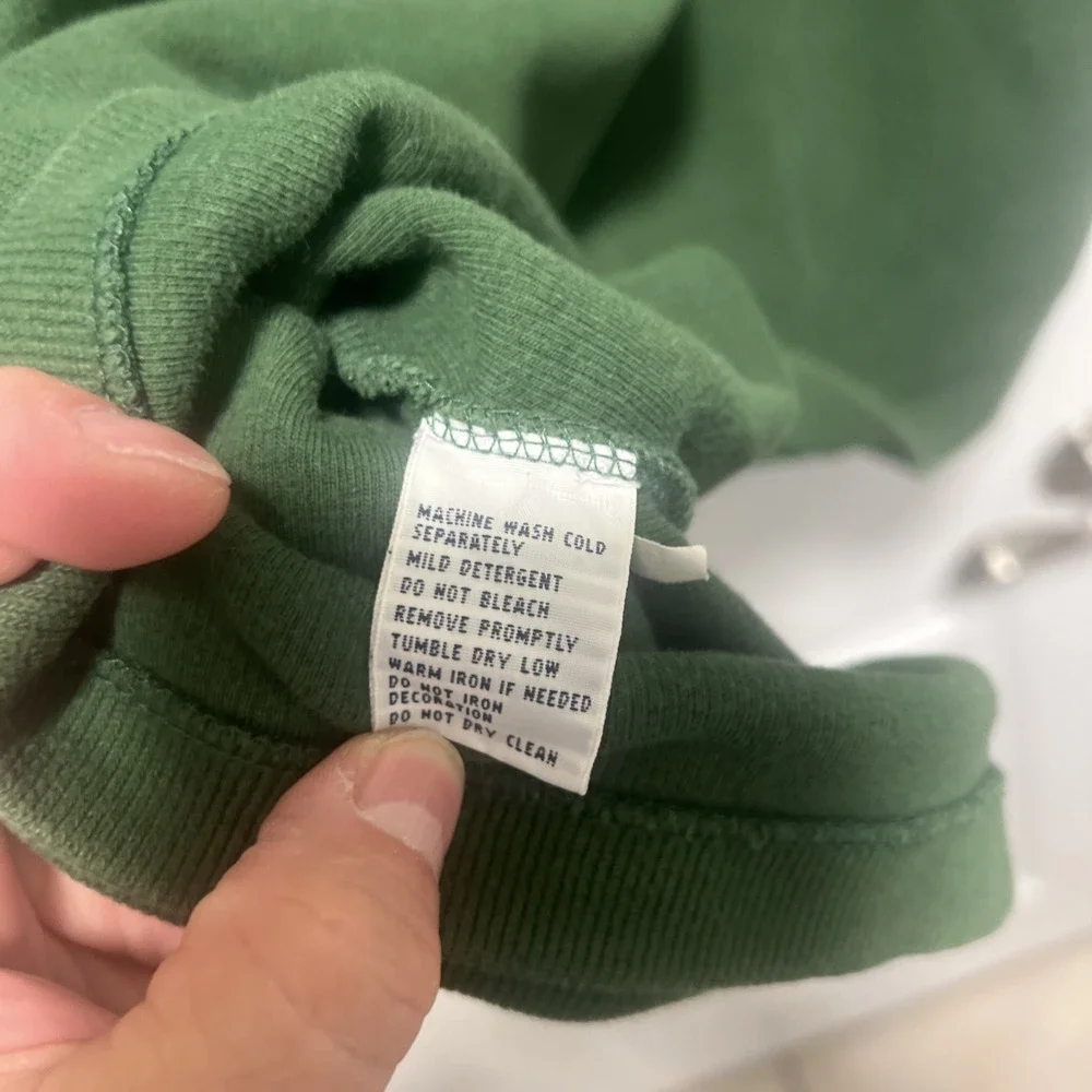 Polo Ralph Lauren Sweater Men's 3XB Green 1/4 Zip Pullover Pony Logo Vintage‎